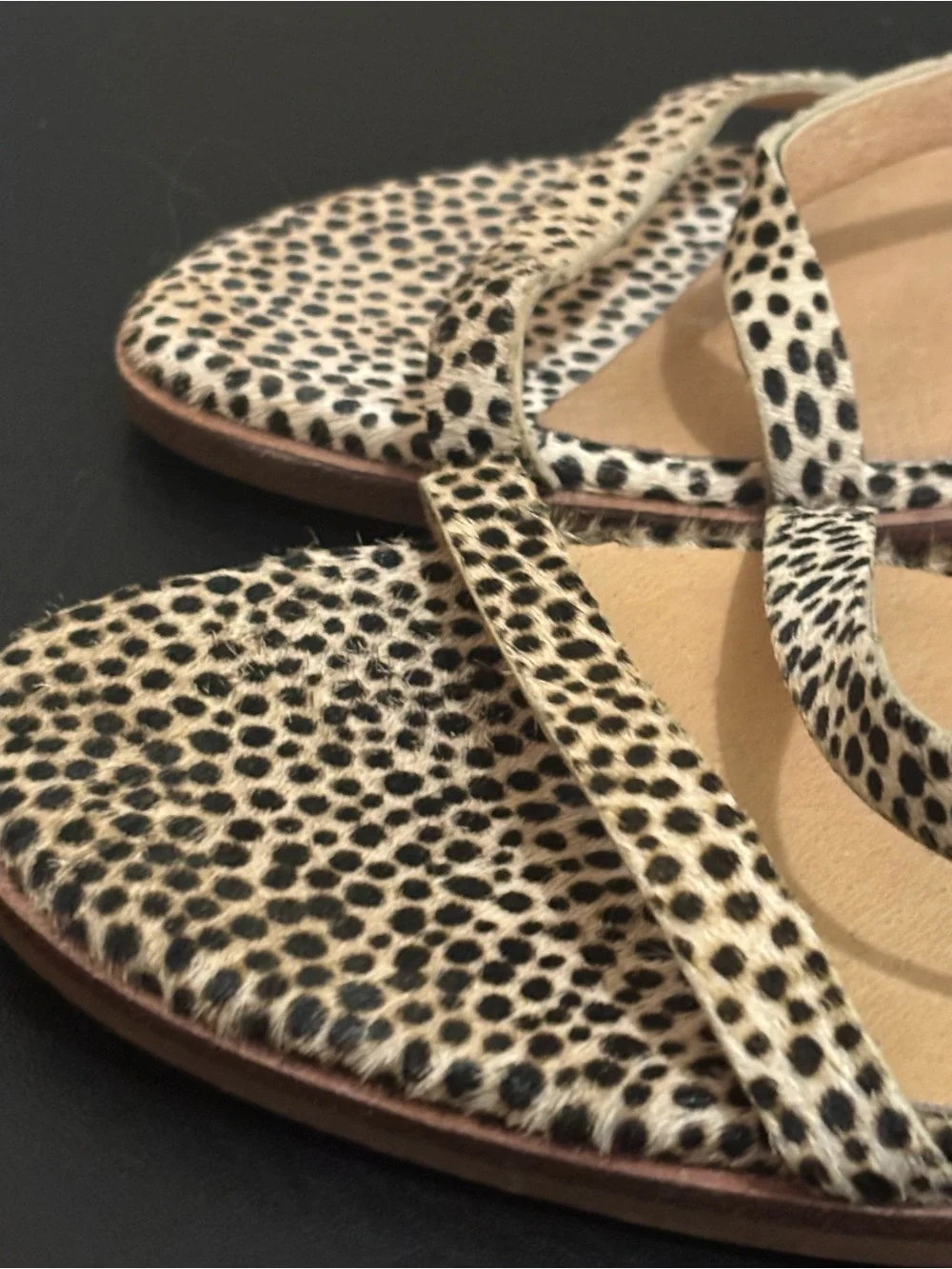 Madewell Heidi Sling Back Calfskin Strappy Sandals - 8.5